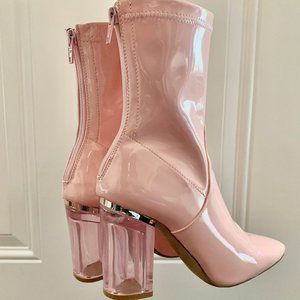 Public Desire PVC Perspex Ankle Boots